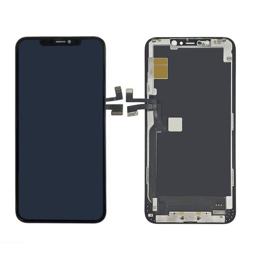 iPhone X (5,8") OLED LCD + érintőpanel, fekete, GX