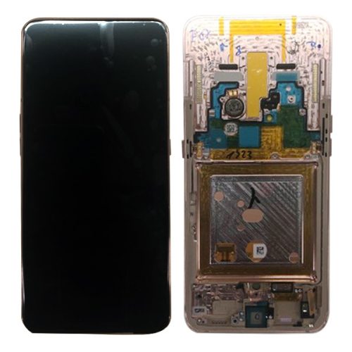 Samsung A805 Galaxy A80 arany gyári LCD+érintőpanel kerettel