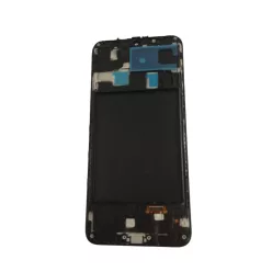   Samsung Galaxy A20 LCD + érintőpanel kerettel, TFT, fekete, SM-A205
