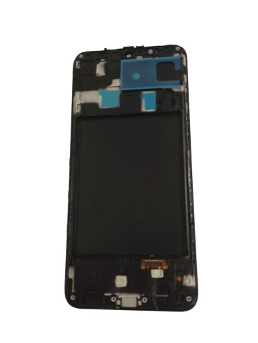 Samsung Galaxy A20 LCD + érintőpanel kerettel, TFT, fekete, SM-A205