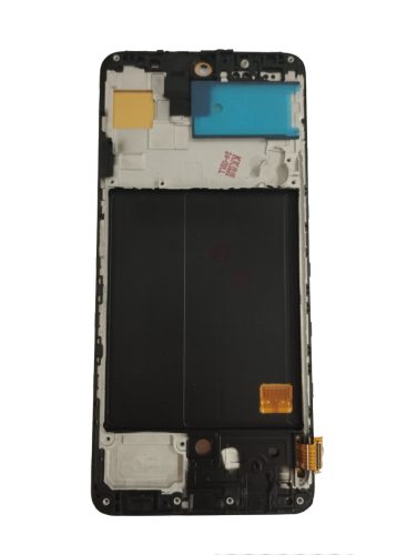 Samsung Galaxy A51 LCD + érintőpanel kerettel, OLED, fekete, SM-A515