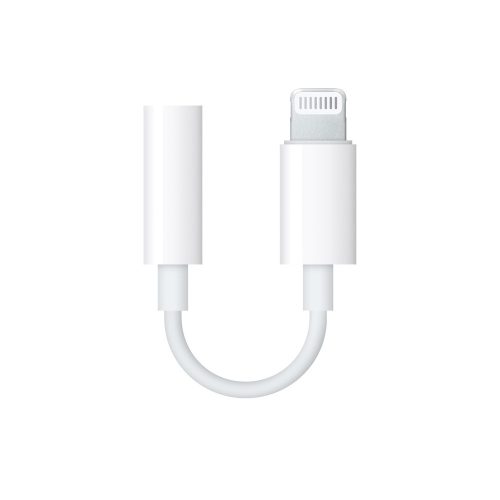 iPhone 8pin - 3,5mm jack headset átalakító adapter, Apple, MMX62ZM/A, fehér, gyári