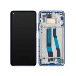 Xiaomi Mi 11 Lite LCD + érintőpanel kerettel, kék, gyári