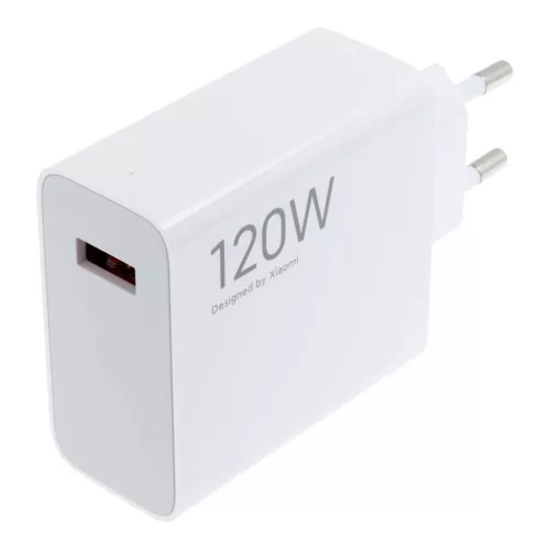 Xiaomi hálózati gyors töltőfej, 1x USB, gyári, fehér, 3A / 120W, GaN technológia, MDY-14-EE