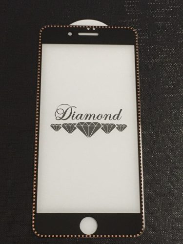 Diamond iPhone 7 Plus / 8 Plus (5,5") fekete-arany 3D előlapi üvegfólia