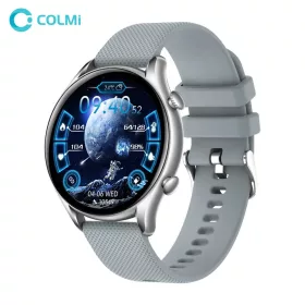   Colmi i20 okosóra szilikon szíjjal, 1,32" HD kijelző, bluetooth hívás, IP67 vízállóság, szürke