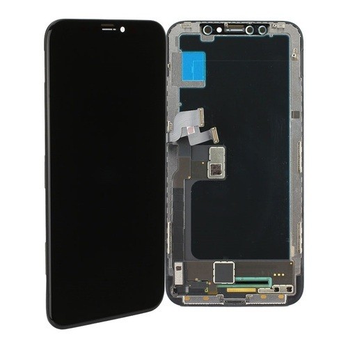 iPhone X (5,8") LCD + érintőpanel, fekete, Full HD Incell, Aplong