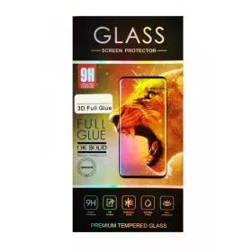   Xiaomi Mi Note 10 / Note 10 Pro előlapi üvegfólia, 3D, hajlított, kivágott, fekete, Full Glue 