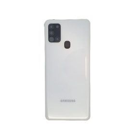  Samsung Galaxy A21s gyári készülék hátlap, bontott, kamera lencsével, fehér, SM-A217