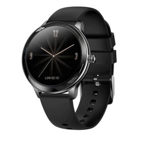   Colmi V33 okosóra szilikon szíjjal, 1,09" HD kijelző, IP67 vízállóság, fekete