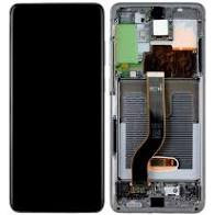 Samsung G985 Galaxy S20 Plus 4G / G986 Galaxy S20 Plus 5G gyári LCD+érintőpanel szürke kerettel