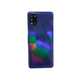   Samsung Galaxy A51 gyári készülék hátlap, bontott, kamera lencsével, sötétkék, SM-A515