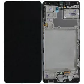   Samsung Galaxy A42 LCD + érintőpanel kerettel, fekete, gyári, SM-A426