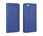 Huawei Y6 II telefon tok, könyvtok, oldalra nyíló tok, mágnesesen záródó, sötétkék, Smart Magnet
