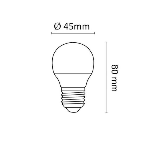 Asalite LED Izzó G45 mini gömb E27 6W 4000K (510 lumen)