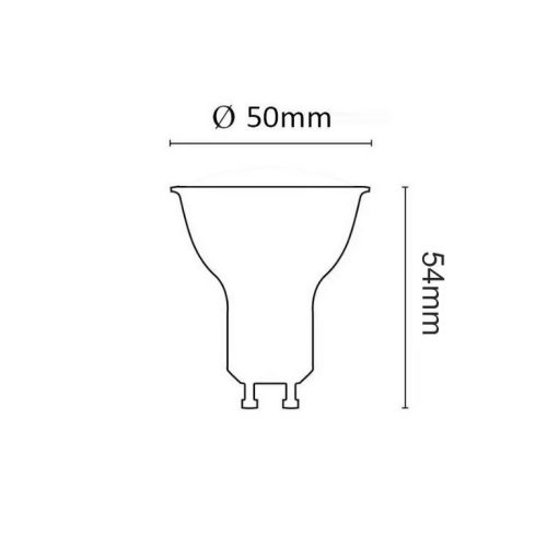 Asalite LED Izzó GU10 spot 7W 6500K (600 lumen)