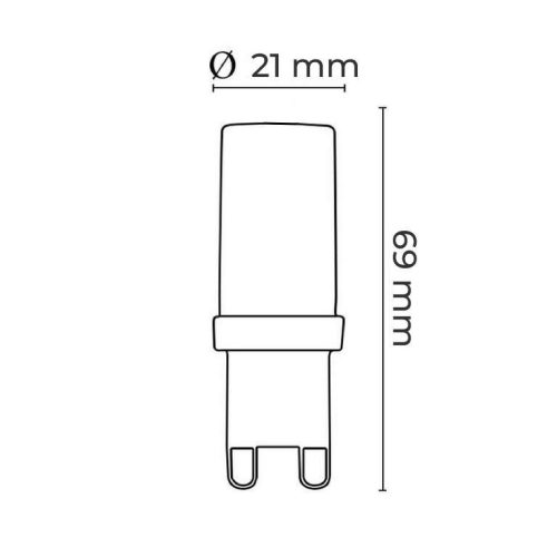 Asalite LED Izzó G9 6W 4000K (600 lumen)