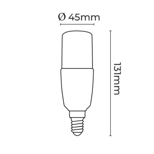 Asalite LED Izzó T45 stick E27 13W 4000K (1300 lumen)