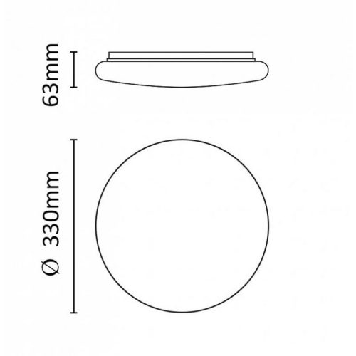 Asalite LED Mennyezeti Lámpa JULIA 24W 3000K (2050 lumen) Kerek