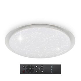   Asalite LED Mennyezeti Lámpa LIZA 48W 3000K/4000K/6500K (4080 lumen) Kerek/Csillagos+Távirányító CCT