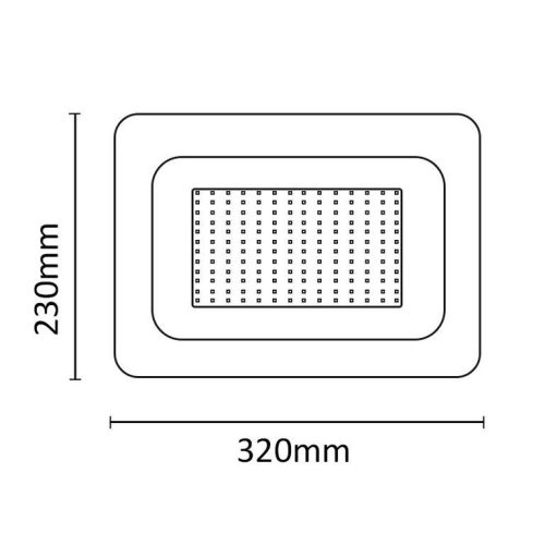Asalite LED Reflektor Slim 150W 4500K (13500 lumen)