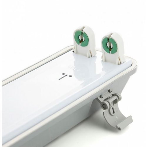 Asalite Prémium IP65 Por-és Páramentes Armatúra 2x60cm T8 LED Csőre Előkészítve (2x9W fénycső nem tartozék)
