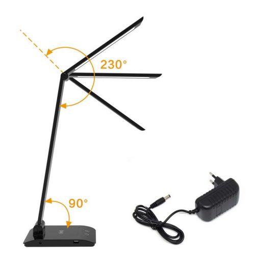 Asalite LED Asztali Lámpa Dimmerelhető 7W (450 lumen) CCT Wireless USB Ezüst