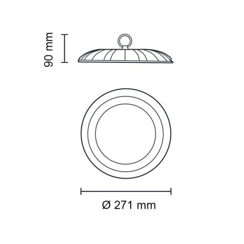 Asalite Prémium LED Csarnokvilágító 100W 4500K (15000 lumen)