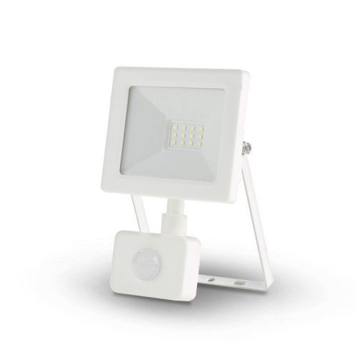 Asalite LED Fehér Reflektor Slim 10W 4500K (900 lumen) + Mozgásérzékelő Szenzor