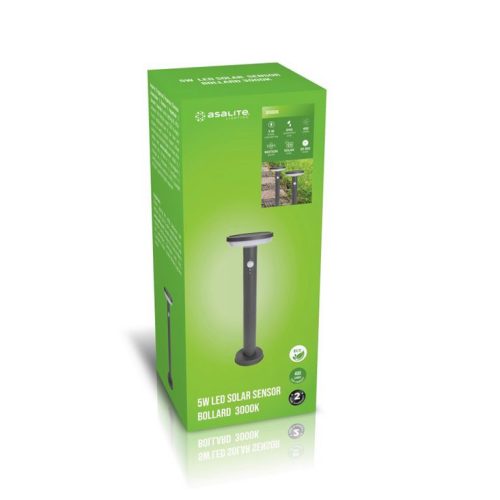 Asalite Napelemes Kerti Lámpa IP65 5W 3000K (400 lumen) + Szenzor