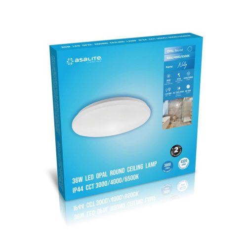 Asalite LED Mennyezeti Lámpa Nelly IP44 36W (3800 lumen) Kerek CCT