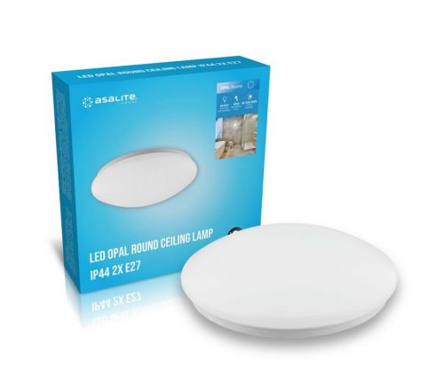 Asalite Mennyezeti Lámpa  IP44 2xE27 Foglalattal Kerek