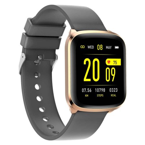 Smart Watch KW03 szürke-arany okosóra