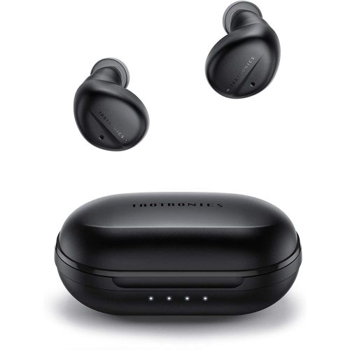 TaoTronics SoundLiberty 94 fekete stereo bluetooth headset vezeték nélküli töltőtokkal