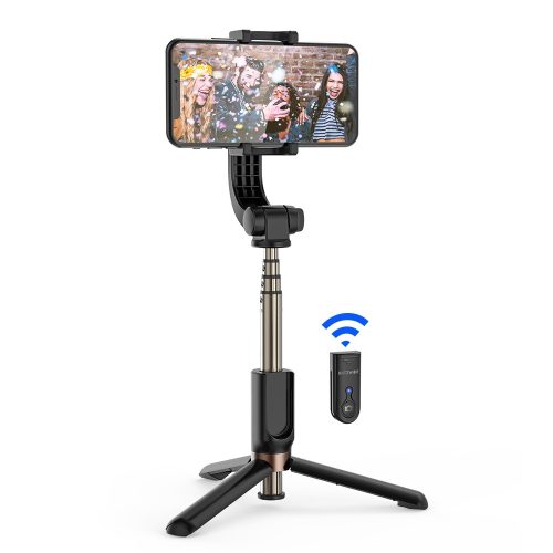 Blitzwolf BL-BS12 1 tengelyes gimbal stabilizátor selfie bot tripod fekete