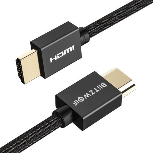 Blitzwolf BW-HDC1 HDMI 4K kompatibilis kábel fekete 1.8m