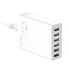 Blitzwolf BW-S15 asztali usb gyorstöltő, 6 usb porttal (2 gyorstöltő + 4 normál port) 60W