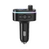 Blitzwolf BW-BC2 fekete bluetooth FM Transmitter 2USB + 1Type-C port 18W