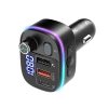 Blitzwolf BW-BC2 fekete bluetooth FM Transmitter 2USB + 1Type-C port 18W