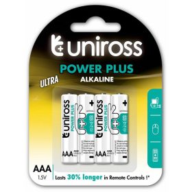 Uniross POWER PLUS Alkáli Mikro Elem AAA (LR03) (1,5V) B4
