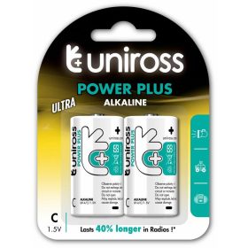Uniross POWER PLUS Alkáli Baby Elem C (LR14) (1,5V) B2