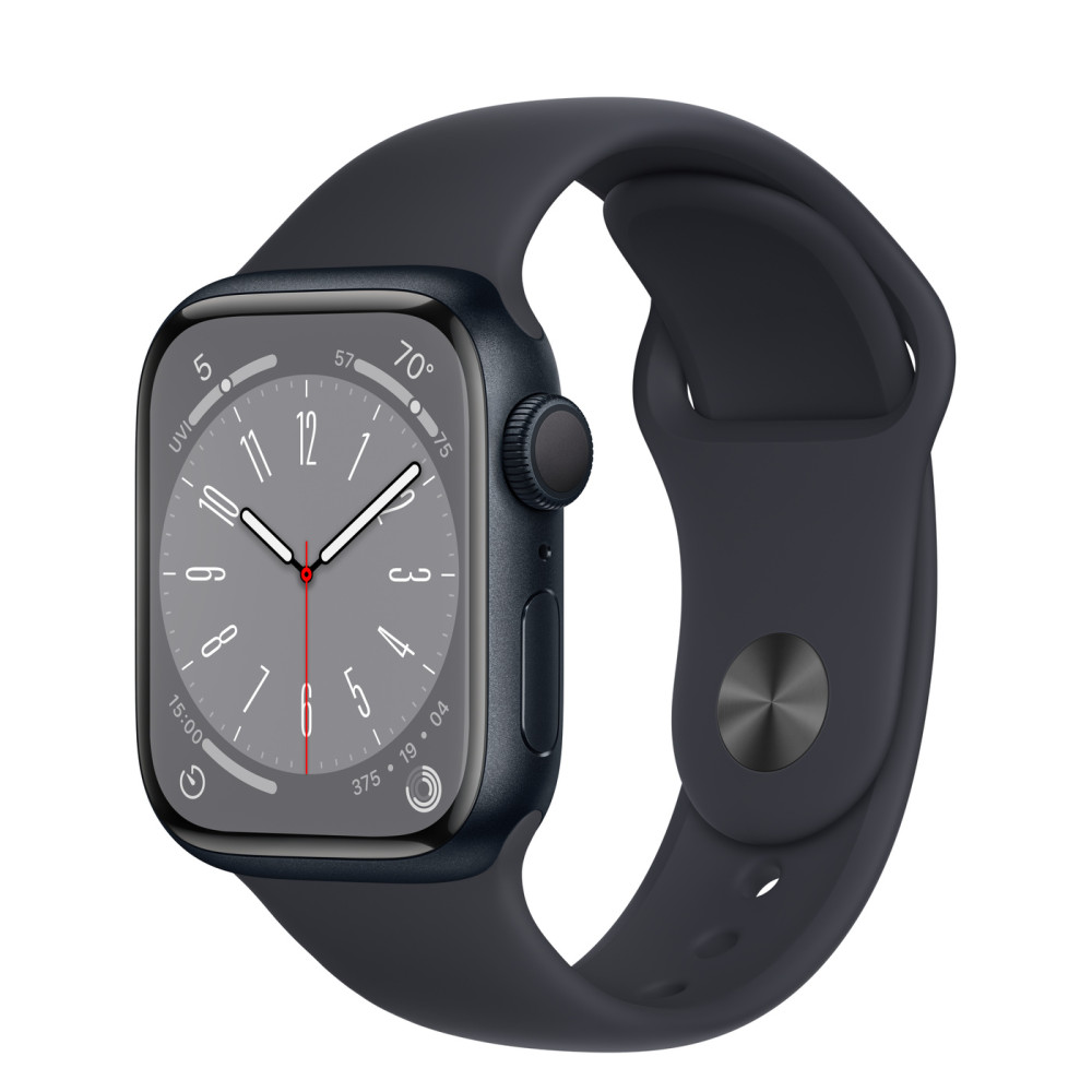 [K.ÁFA] Apple Watch 8 okosóra, 41mm, Midnight alumínium tok (HASZNÁLT)
