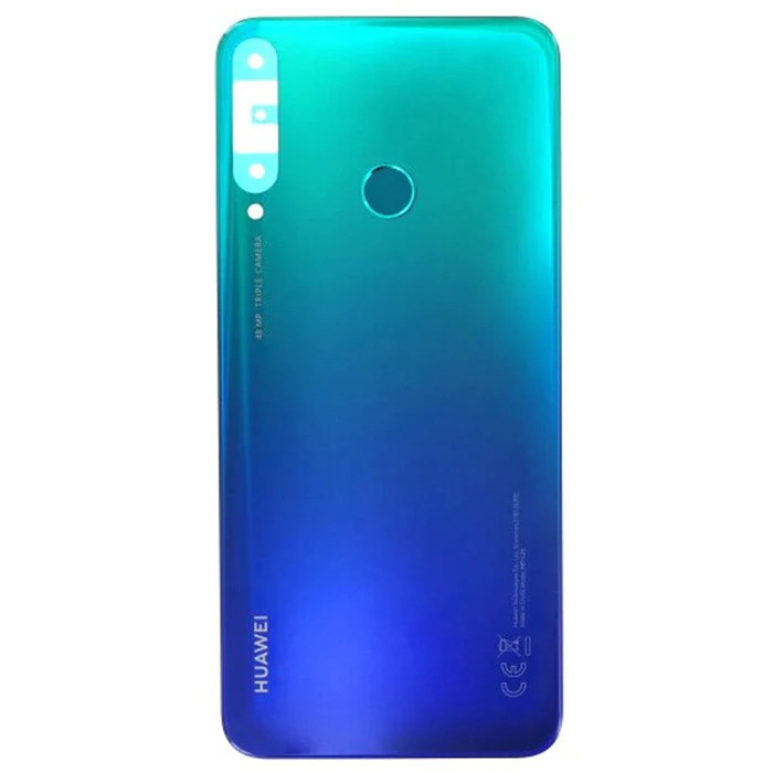 Huawei P40 Lite E gyári készülék hátlap, ujjlenyomat olvasóval, kék (Aurora blue)