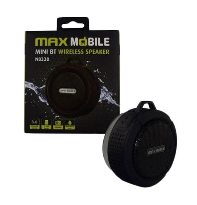 Max Mobile Mini bluetooth hangszóró, fekete, 3W, N8338