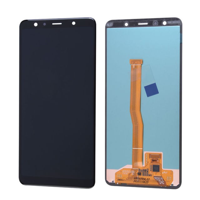 Samsung A750FN Galaxy A7 2018 fekete gyári LCD+érintőpanel