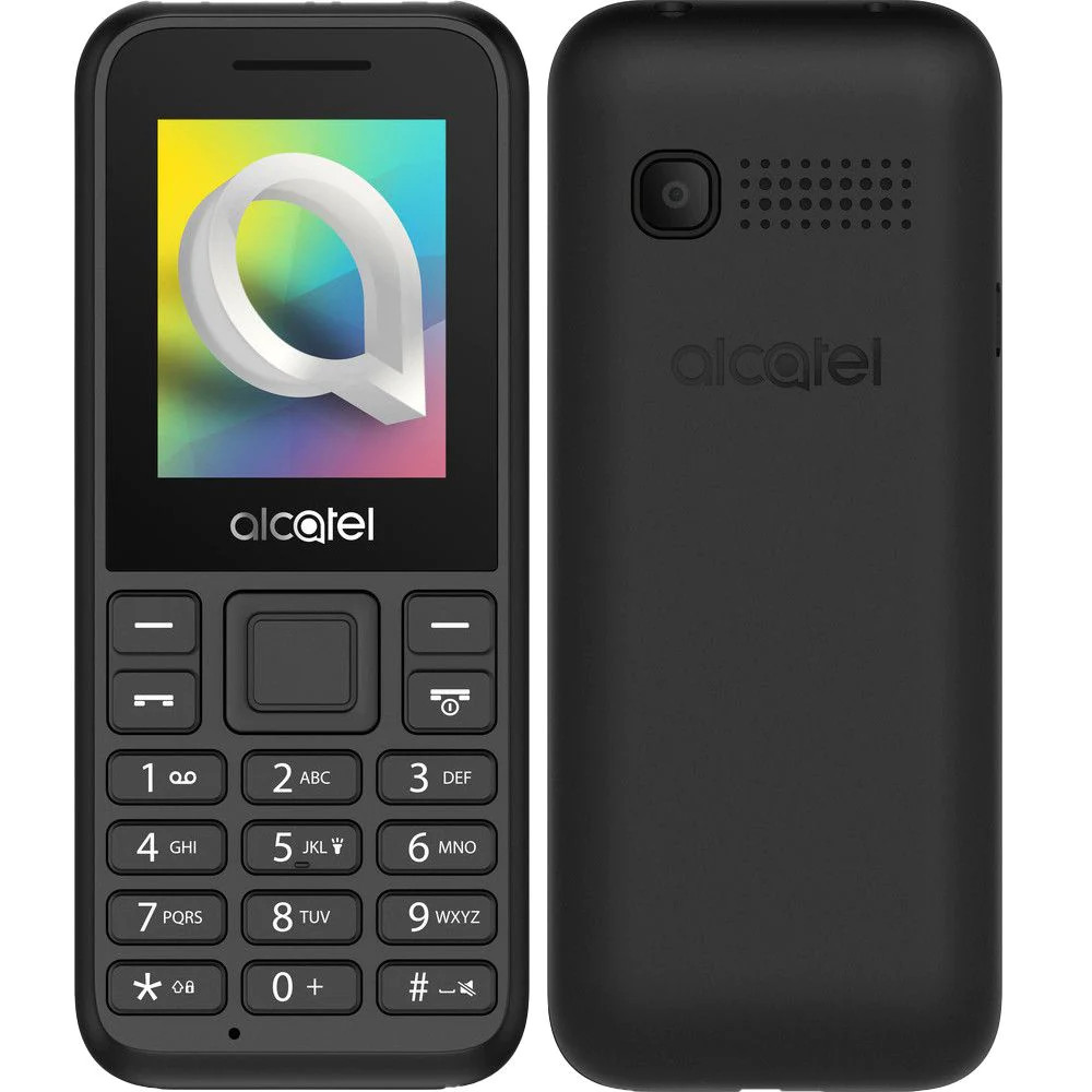 Alcatel 1068D mobiltelefon, kártyafüggetlen, magyar nyelvű, dual sim, fekete