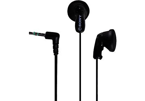 Stereo vezetékes fülhallgató jack csatlakozóval, hangerőszabályozós, fekete, SONY MDR-E9LP