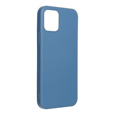 iPhone 13 Pro (6,1") szilikon tok, hátlap tok, kék, matt, velúr belső, Forcell Silicone Lite