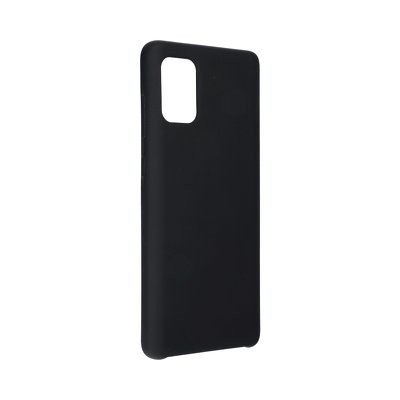 iPhone 12 Pro Max (6,7") szilikon tok, matt, velúr belső, fekete, Forcell Silicone