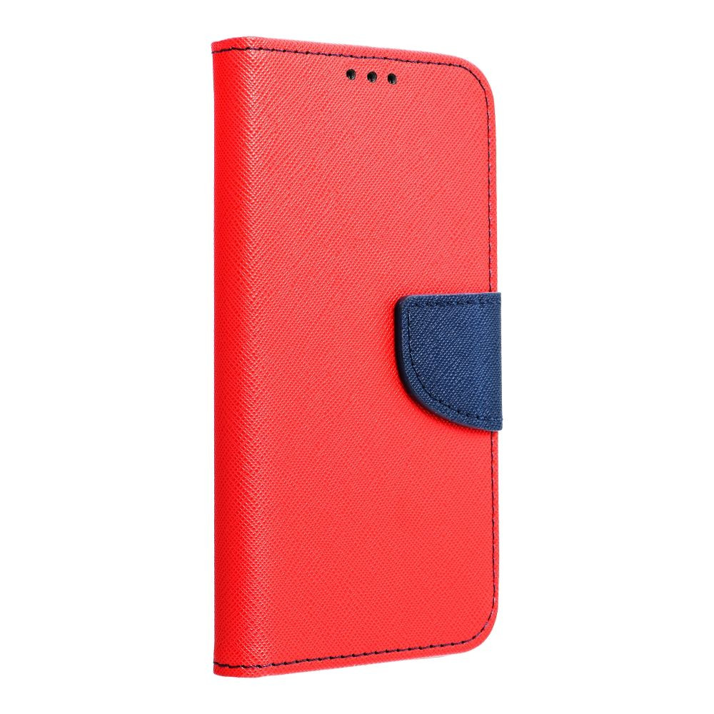 Samsung Galaxy A35 telefon tok, könyvtok, oldalra nyíló tok, mágnesesen záródó, piros-kék, SM-A356, Fancy